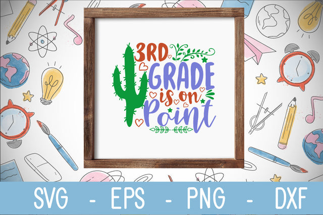 3rd grade is on point svg cut file SVG Svgcraft 