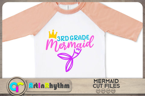 3rd grade mermaid SVG / Back to school SVG SVG Artinrhythm shop 