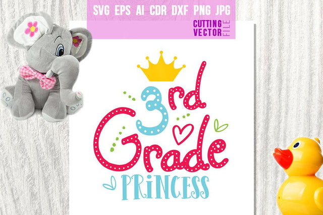 3rd Grade Princess SVG SVG VectorSVGdesign 