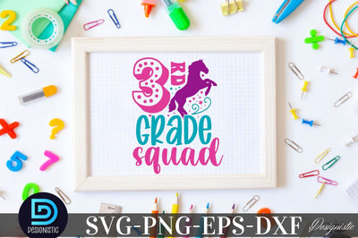 3rd grade squad, Back to School SVG SVG DESIGNISTIC 