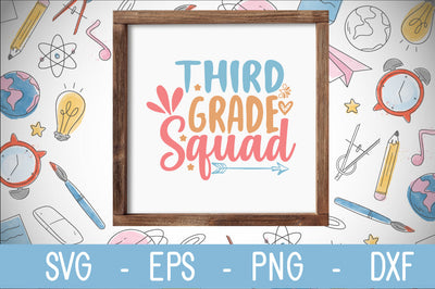 3rd grade squad svg cut file SVG Svgcraft 