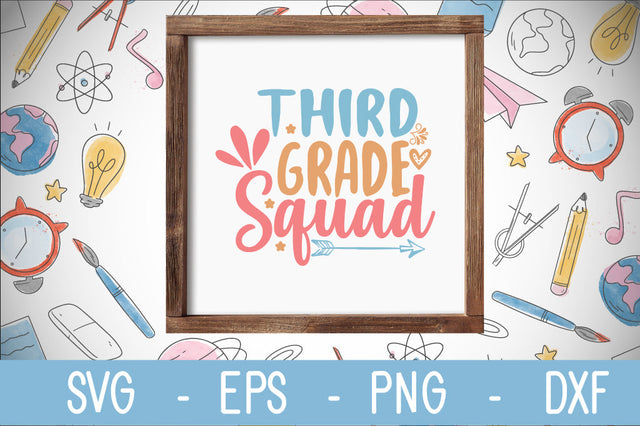 3rd grade squad svg cut file SVG Svgcraft 