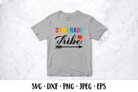 3rd Grade tribe SVG. First day of school quote shirt design SVG LaBelezoka 