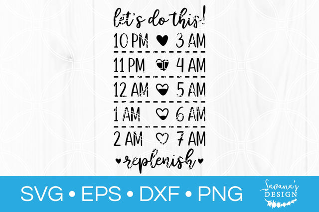 3rd Shift Water Bottle Refill SVG SVG SavanasDesign 