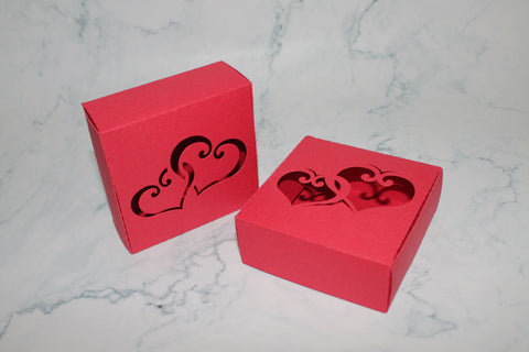 3"x 3" Heart box svg, Valentines box svg, Valentines day svg SVG CuttingLineStore 