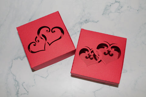3"x 3" Heart box svg, Valentines box svg, Valentines day svg SVG CuttingLineStore 