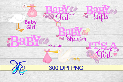 4 Baby Girl Sayings - Sublimation Sublimation Family Creations 