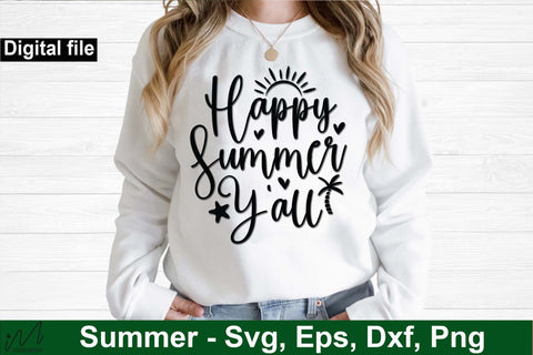 4 Happy summer Y'all svg, Sunshine svg, Summer vibes svg, Summer t shirt svg, Vacation Svg, Ocean Svg Svg, Beach Svg, Beach t shirt svg, Summer mug svg, Beach time svg, Summer Cut Files, Hello summer svg, Lake time SVG Isabella Machell 