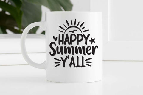 4 Happy summer Y'all svg, Sunshine svg, Summer vibes svg, Summer t shirt svg, Vacation Svg, Ocean Svg Svg, Beach Svg, Beach t shirt svg, Summer mug svg, Beach time svg, Summer Cut Files, Hello summer svg, Lake time SVG Isabella Machell 