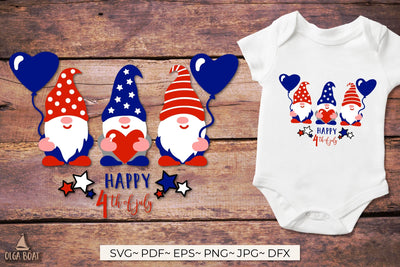 4 july gnome svg | Patriotic gnomes SVG Olga Boat Design 