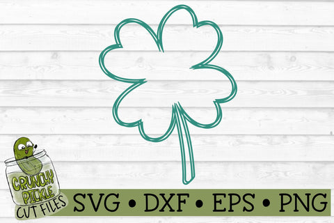 4 Leaf Clover Scribble - St. Patrick's Day SVG Cut File SVG Crunchy Pickle 