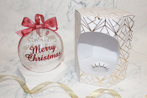 4" Ornament gift box svg, Christmas ornament box svg 3D Paper CuttingLineStore 