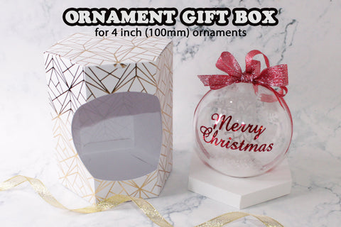 4 Flat Disc Ornament Box SVG, Ornament Gift Box Svg, Christmas Ornament  Gift Box Svg, Christmas SVG, Christmas Box Template, Gift Box Svg -   Denmark