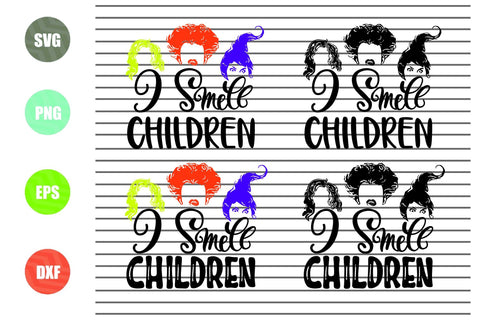 4 Styles I Smell Children - Halloween SVG PNG DXF EPS Cut Files SVG Artstoredigital 