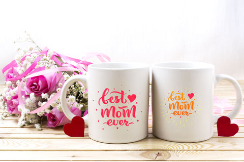 4 Sublimation t shirt design. Best mom ever. Mom quotes. PNG SVG Angelina Semenova 