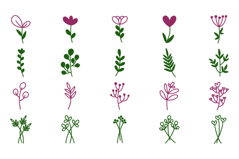 40 beautiful flower clipart SVG Masyafi Studio 