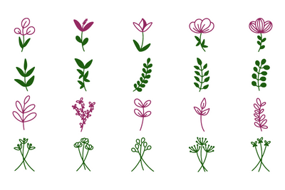 40 beautiful flower clipart SVG Masyafi Studio 