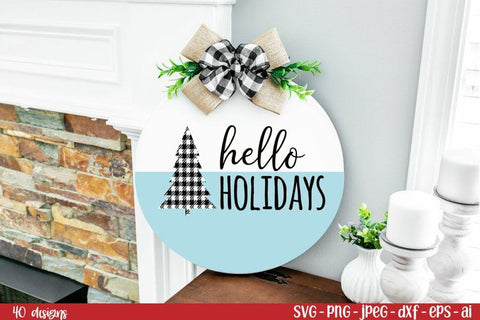 40 Door Round Signs Bundle | Merry Christmas Bundle SVG SVG TatiStudio 