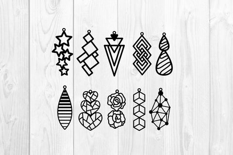 40 earring svg bundle SVG dadan_pm 