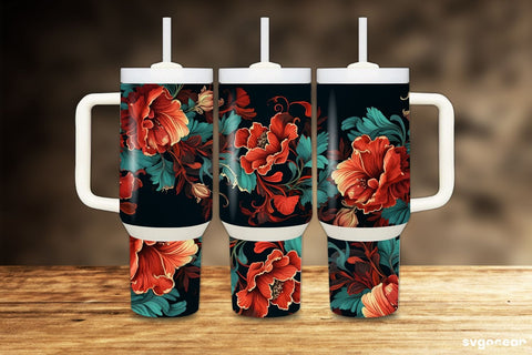 40 oz Tumbler Canva Mockup | Drag & Drop Mock Up Photo SvgOcean 