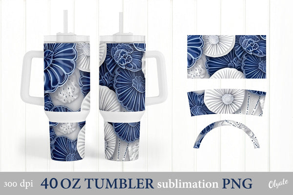Succulent Tumbler, 40 Oz Tumbler Wrap, Sublimation Design By Tanya Kart