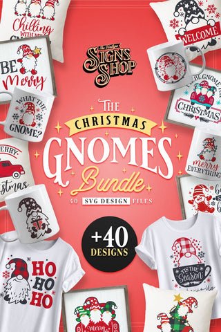 40 SVG Gnomes MEGA Bundle | BEST SELLER | Christmas SVG SVG The Vintage Signs Shop 