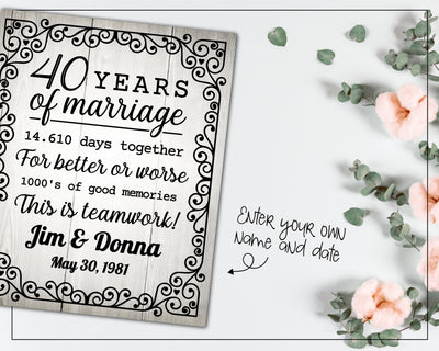 40 years wedding anniversary SVG Boertiek 