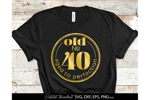 40th And Fabulous SVG | 40th Birthday Shirt SVG | 40th Birthday Gift SVG March Design Studio 