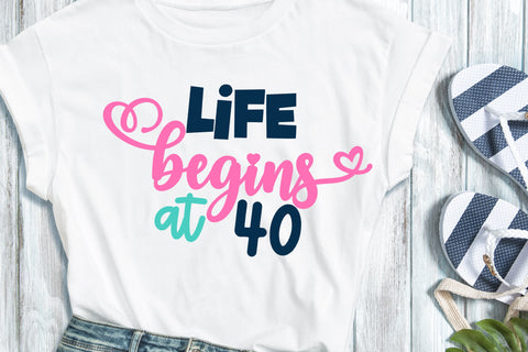 40th Birthday SVG Cut File Mini Bundle SVG Illuztrate 