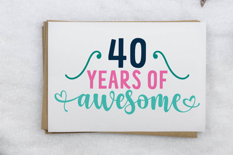 40th Birthday SVG Cut File Mini Bundle SVG Illuztrate 
