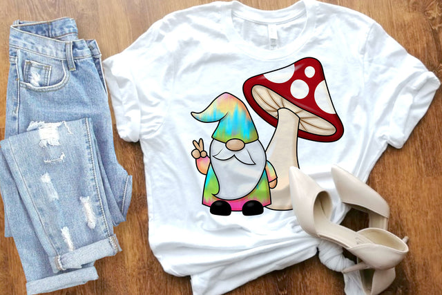 420 Gnome Under Toadstool Printable Sublimation PNG File Sublimation Designed by Geeks 