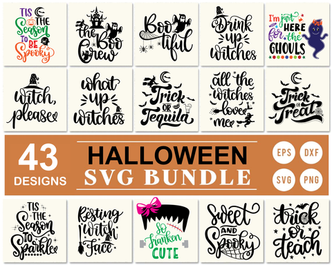 43 Styles Halloween Svg Bundle SVG Artstoredigital 