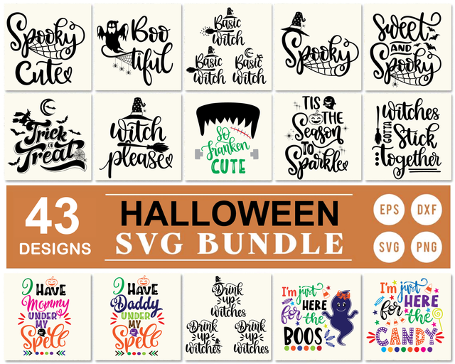 43 Styles Halloween Svg Bundle SVG Artstoredigital 