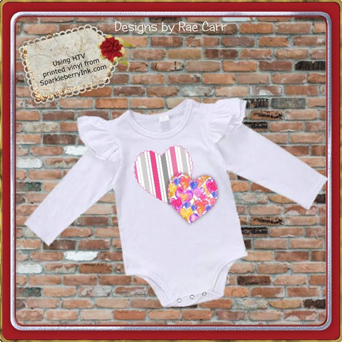 431 Heart Valentine Spring Card SVG Designs by Rae 