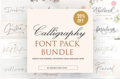 45+ Best Calligraphy Font Bundle Font Vultype Co 