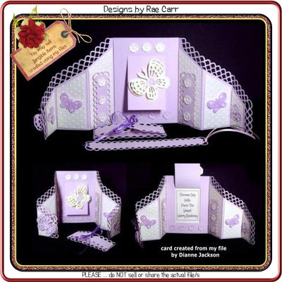 484 Large Fancy Gatefold Card SVG Designs by Rae 