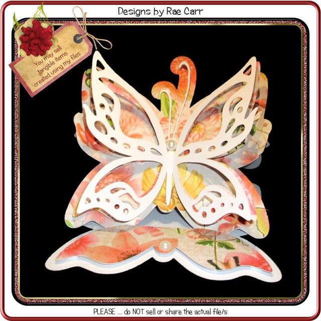 485 Butterfly Easel Card SVG Designs by Rae 