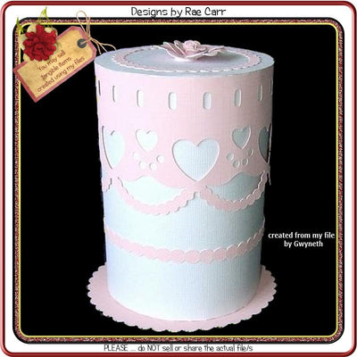 490 Wedding Cake Box SVG Designs by Rae 