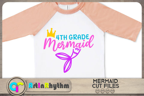 4th grade mermaid SVG / Back to school SVG SVG Artinrhythm shop 