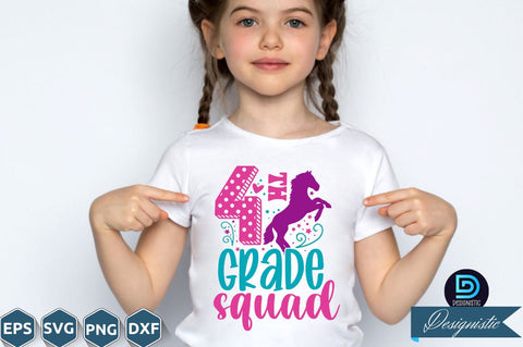 4th grade squad, Back to School SVG SVG DESIGNISTIC 