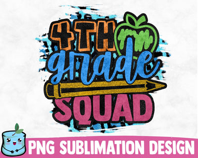 4th Grade Squad Sublimation Bundle Sublimation MintyMarshmallows 