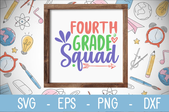 4th grade squad svg cut file SVG Svgcraft 