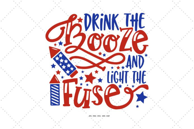 4th July Drinking, Summer Time, Funny Drunk SVG SVG Digital Designer 