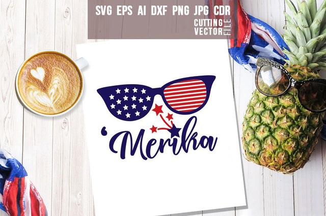 4th July Glasses SVG SVG VectorSVGdesign 