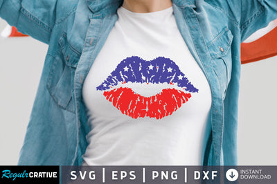 4th july lip SVG SVG Regulrcrative 