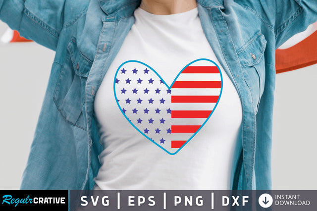 4th july love SVG SVG Regulrcrative 