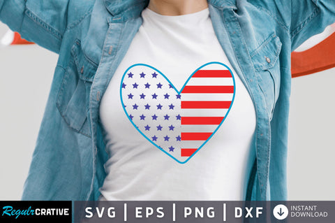 4th july love SVG SVG Regulrcrative 
