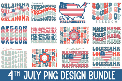 4th July PNG Bundle Sublimation Rupkotha 