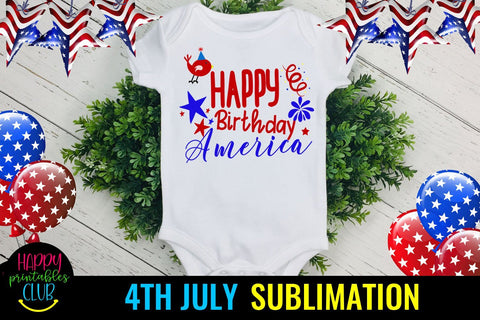 4th July Sublimation Bundle - July 4th Sublimation Bundle Sublimation Happy Printables Club 
