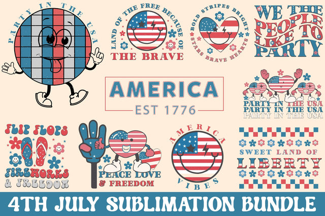 4th July Sublimation Bundle Sublimation Rupkotha 